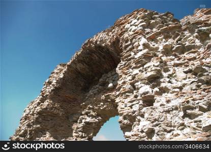 Gate of the fortress wall in Hissar, Bulgaria - details
