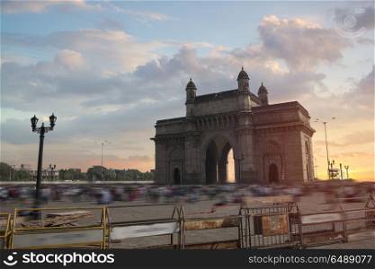 gate to india. Mumbai, the old city.. gate to india