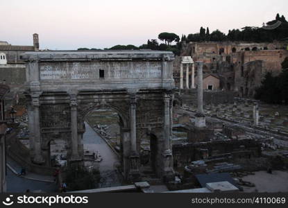 Gateway in the Roman Forum, Rome, Italy