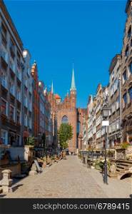 Gdansk. Mariacka street.. Mariacka Street in Gdansk. Old medieval street is very popular among honeymooners and tourists.