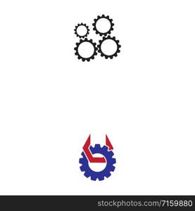 Gear Logo Template vector icon illustration design