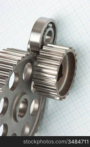 gears and bearings on graph paper