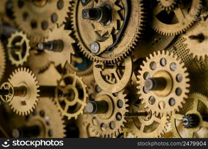Gears and cogs grunge old mechanism
