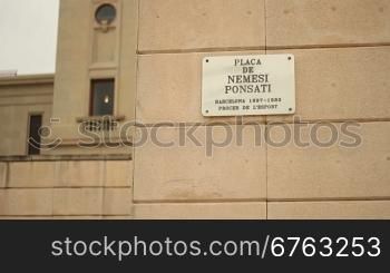 GebSude an der Placa de Nemesi Ponsati