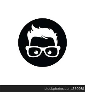 Geek Glasses Fashion Logo template