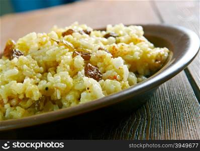 Geelrys - South AfricanYellow Rice With Raisins