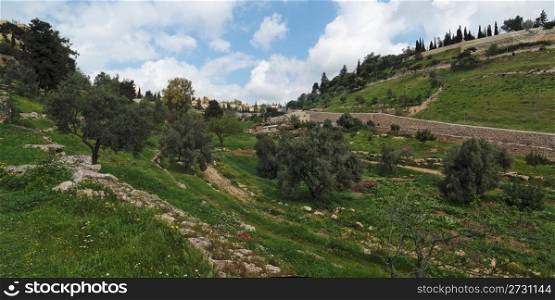 Gehenna (Hinnom) Valley near the Old City in Jerusalem