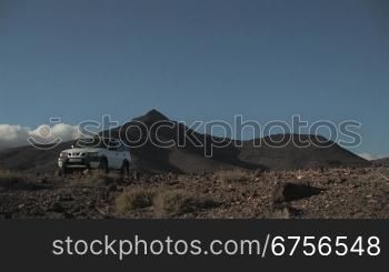 GelSndewagen im Gebirge auf Fuerteventura