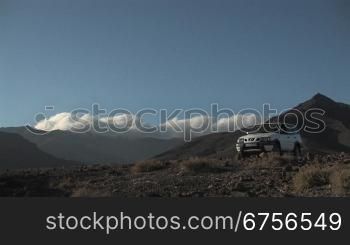 GelSndewagen im Gebirge auf Fuerteventura