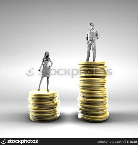 Gender Pay Gap with Woman Being Paid Less. Gender Pay Gap