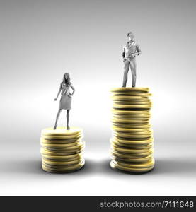 Gender Pay Gap with Woman Being Paid Less. Gender Pay Gap