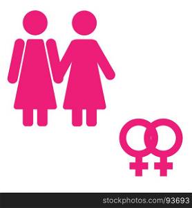 Gender symbol set. Male Female girl boy woman man icon.. Gender icon symbol. Female girl woman icon in circle. Pink symbol.