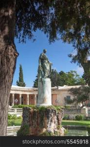 General Sir Frederick Adam&rsquo;s statue in front of the Museum of Asian Art, Corfu Town. As governor of the Ionian he built an aquaduct that brought fresh water to the island capital, earning the gratitude of the people.