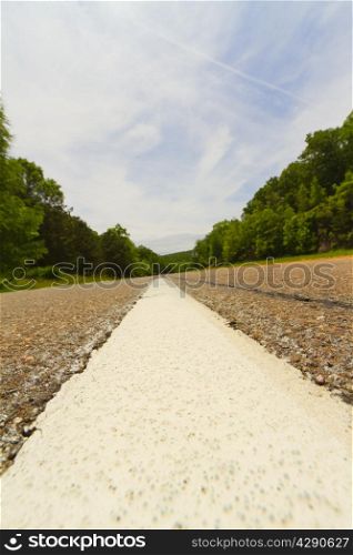General view of a paved road