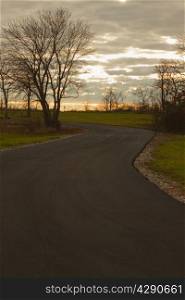 General view of a paved road