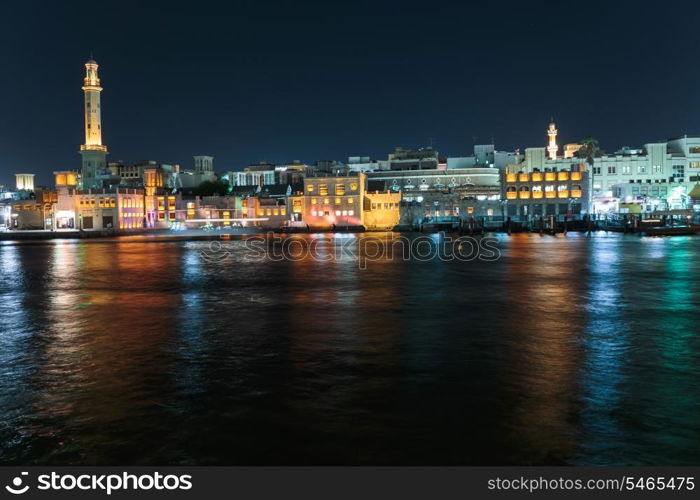 General view of Dubai at night