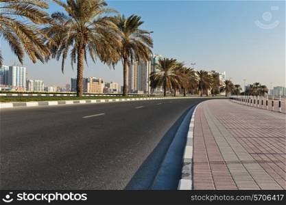 General view of the waterfront of Sharjah UAE