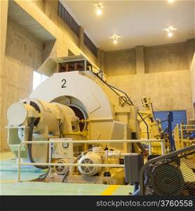 Generation of electricity Larger machines that generate electricity from hydro power from dams.