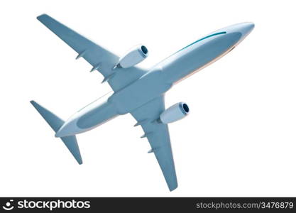 generic airplane model isolated on white