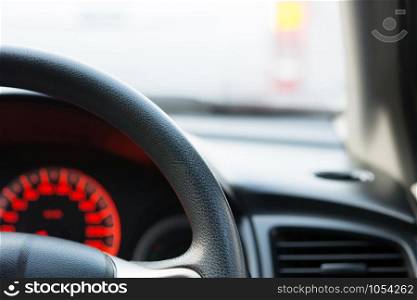 Generic photo of man driving in the car