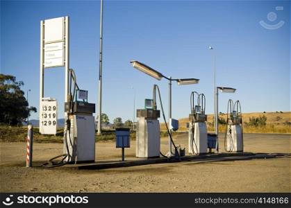 Generic service / gas station in remote rural area