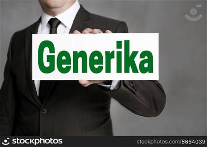 Generika (in german Generic) label is held by businessman.. Generika (in german Generic) label is held by businessman