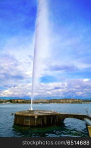 Geneva Geneve lake water Jet D&rsquo;eau Switzerland. Geneva Geneve lake water Jet D&rsquo;eau Switzerland Swiss Leman