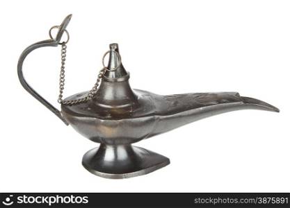 Genie lamp with a white background