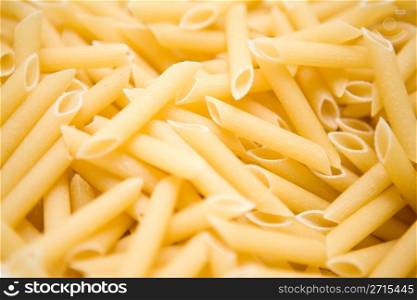 Genuine Italian pasta ready to be boiled