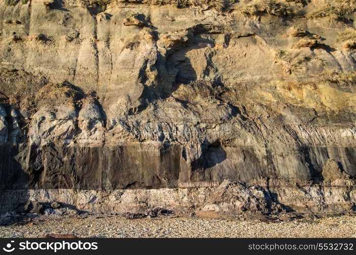 Geological detail image mesozoic rock landscape close up