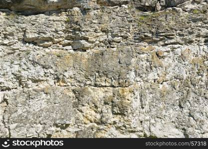 Geological section of sedimentary rocks. Background natural