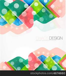 Geometric abstract background, light and shadow effects with transparent shapes