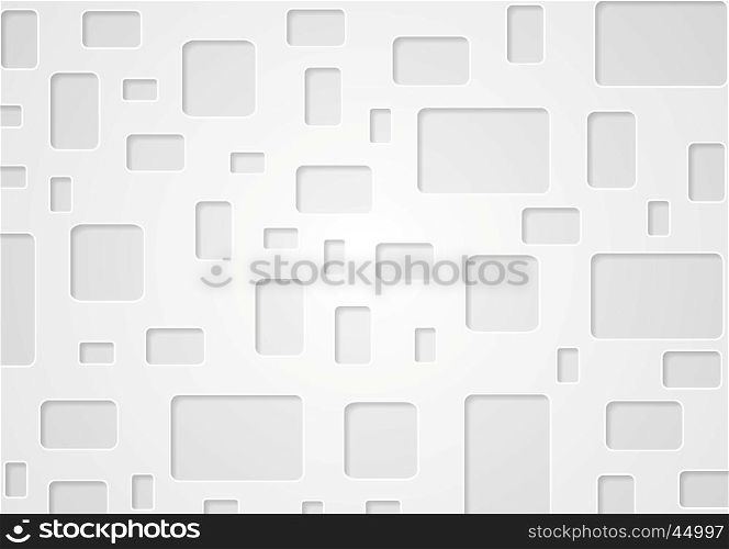 Geometric grey background with squares. Geometric grey background with squares. Tech design with squares and rectangles