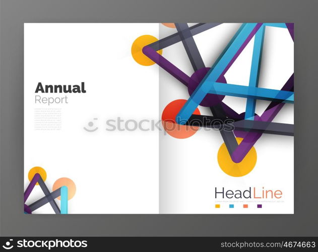 Geometric molecule abstract background, . abstract business annual report template