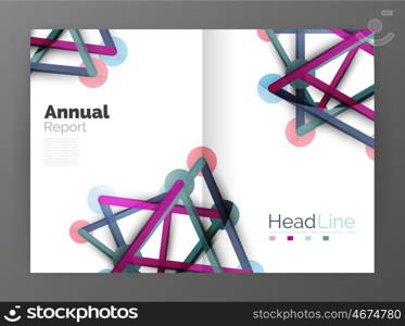 Geometric molecule abstract background, . abstract business annual report template