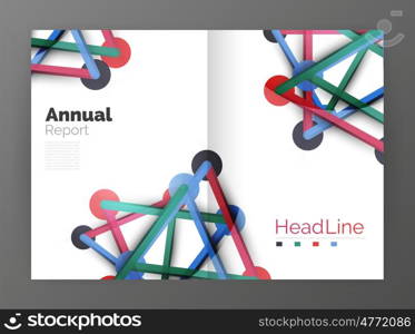 Geometric molecule abstract background, . abstract business annual report template