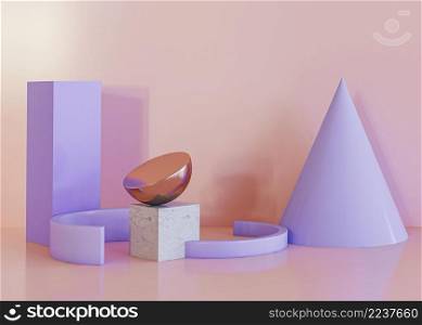 geometric shapes background violet forms
