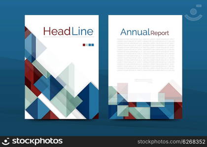 Geometric shapes design a4 cover. 3d geometric shapes design a4 cover. business corporate brochure identity template