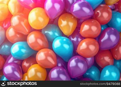 Geometric shapes, pastel spheres abstract background. Generative AI