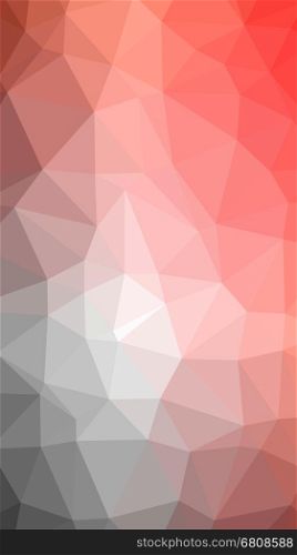 Geometric tile mosaic with red and black triangles. Abstract polygonal and low poly pattern background. Ideal for screen HD wallpaper on cell phone or other works and design.