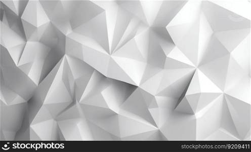 Geometry Low Poly White Background Texture. Generative ai. High quality illustration. Geometry Low Poly White Background Texture. Generative ai