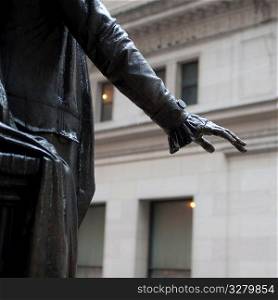 George Washington Statue in Manhattan, New York City, U.S.A.