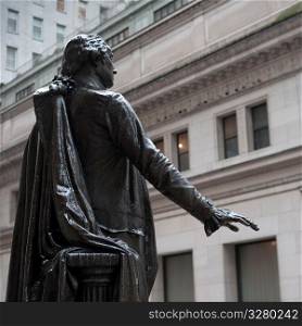George Washington Statue in Manhattan, New York City, U.S.A.