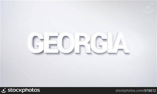 Georgia, text design. calligraphy. Typography poster. Usable as Wallpaper background