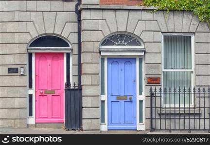 Georgian Doors in Dublin city, Ireland