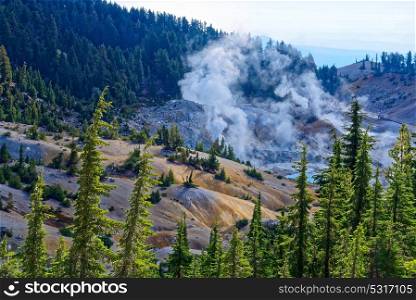 Geothermal activity in Lassen Volcanic National Park