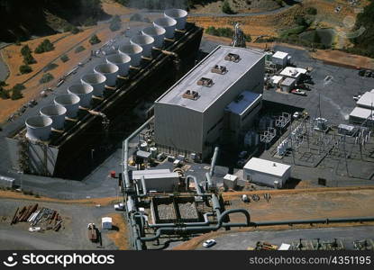 Geothermal power plant, The Geysers, California