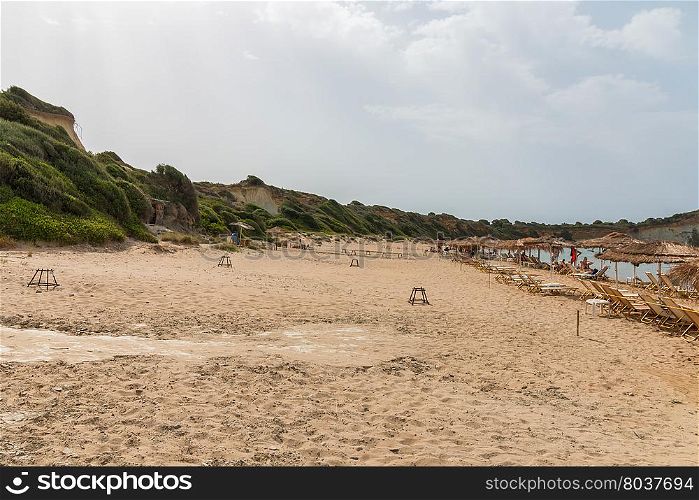 Gerakas beach and turtle nesting site in Zakynthos, Greece
