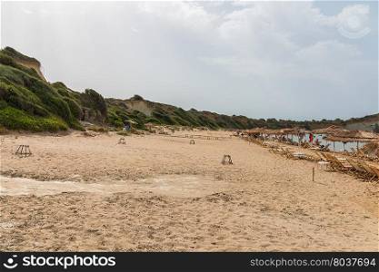 Gerakas beach and turtle nesting site in Zakynthos, Greece