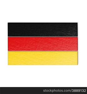 german flag isolated on white stylized illustration.